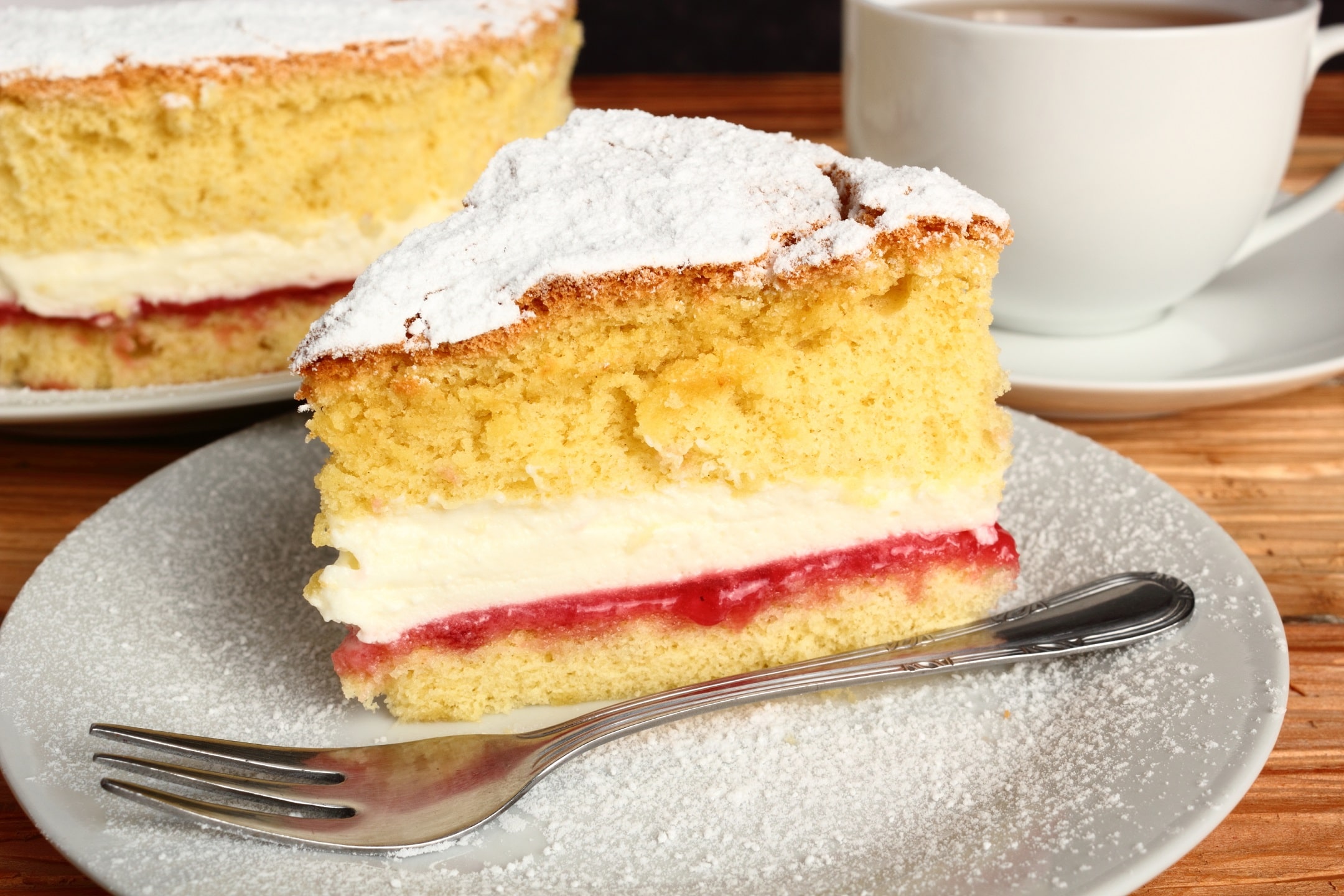 Un gâteau éponge et un thé d'après-midi avec la reine Victoria