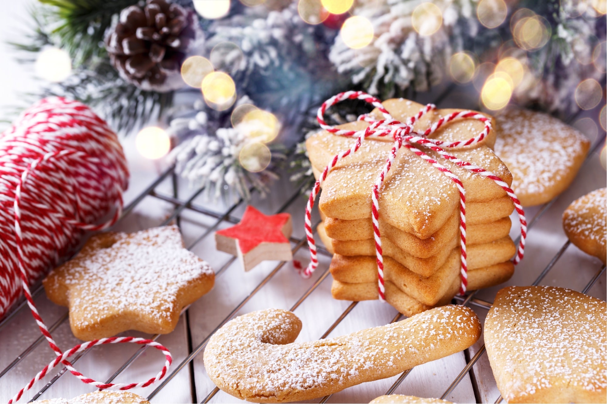 Christmas Shortbread Cookies Blog Image. Image du Blog biscuits sablés des fêtes.