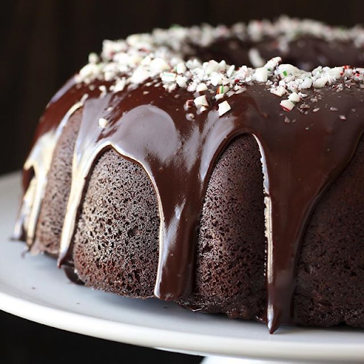 A delicious peppermint mocha Bundt