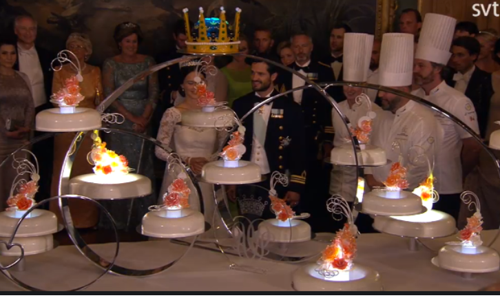Swedish royal couple's cake