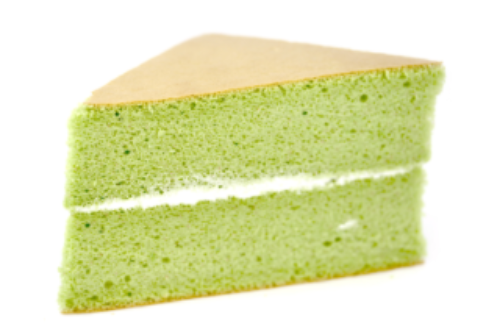 Green Tea Sponge Cake Triange