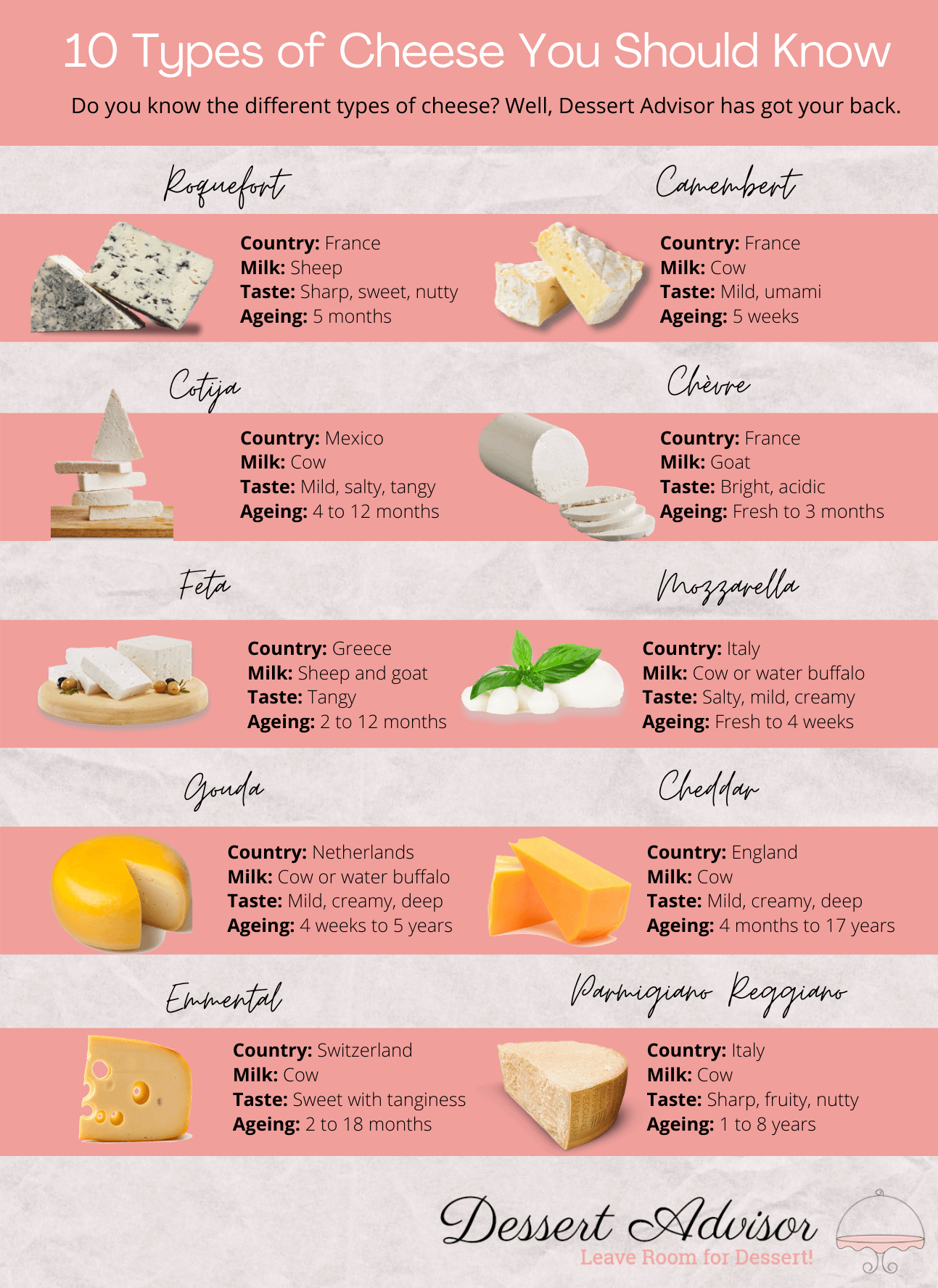 Guide to 10 Cheese Types You Should Know