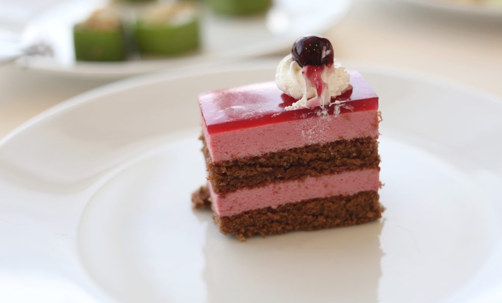 Dessert Advisor Strawberry Mousse Cake White Plate 1.jpg 1