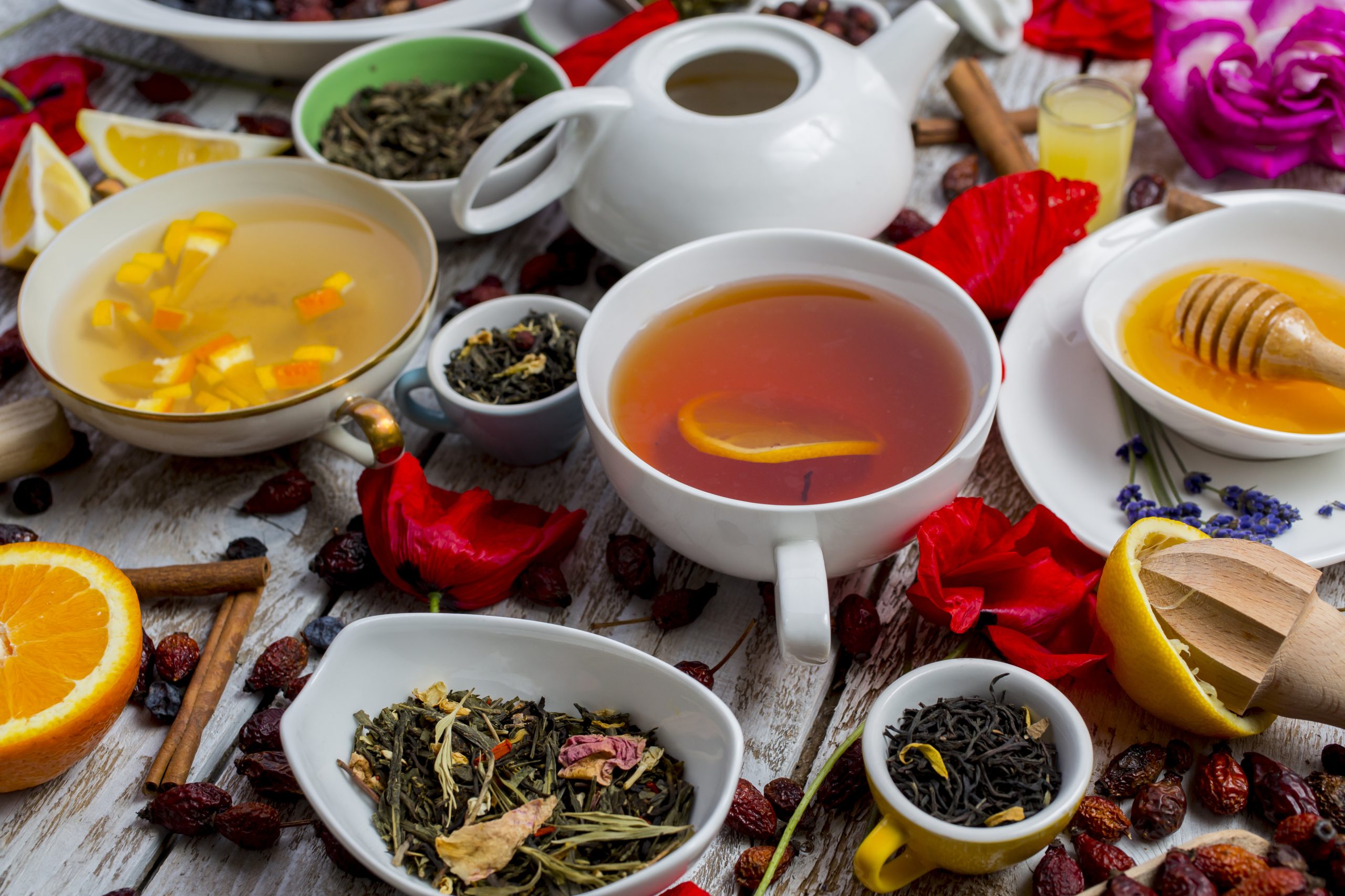 Types of Tea Blog Image. Image du blogue types de thé.