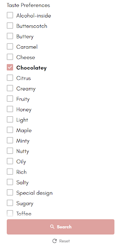 Desktop Taste Preferences Filter