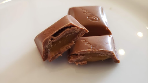The melting caramel center of Caramilk is a special Canadian chocolate bar.