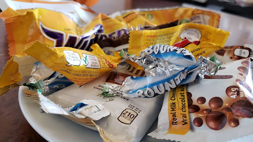 chocolate bar waste