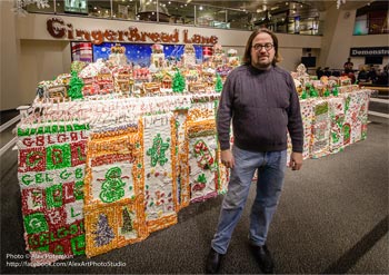 Jon and his Gingerbread Village