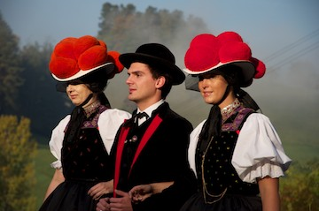 Traditional German Bollenhut hats Deutschland 2014