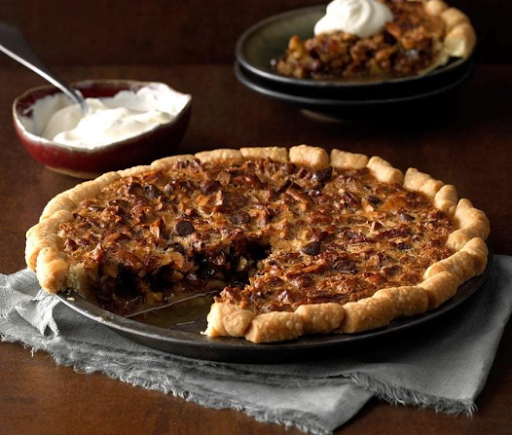 Marvelous walnuts and pecans pie