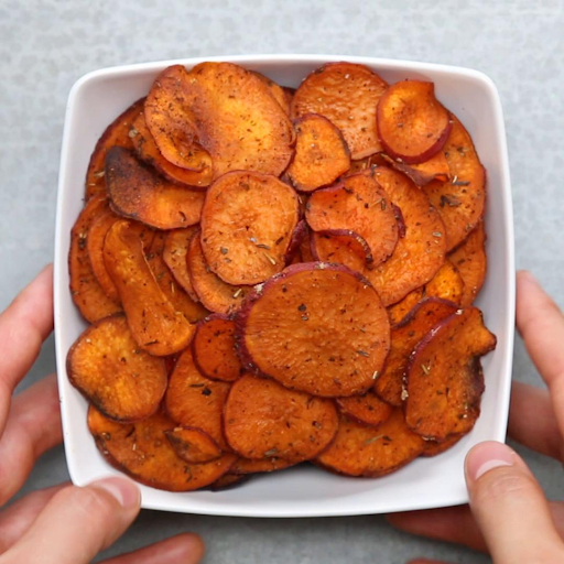 Sweet potato in chip form! Yum!