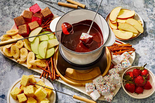 Chocolate fondue (Food & Wine)