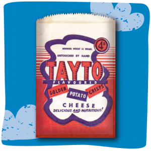 A fun 1956 vintage packet of crisps Tayto