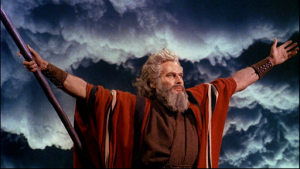 Charlton Heston as Moses in The Ten Commandments (1956)