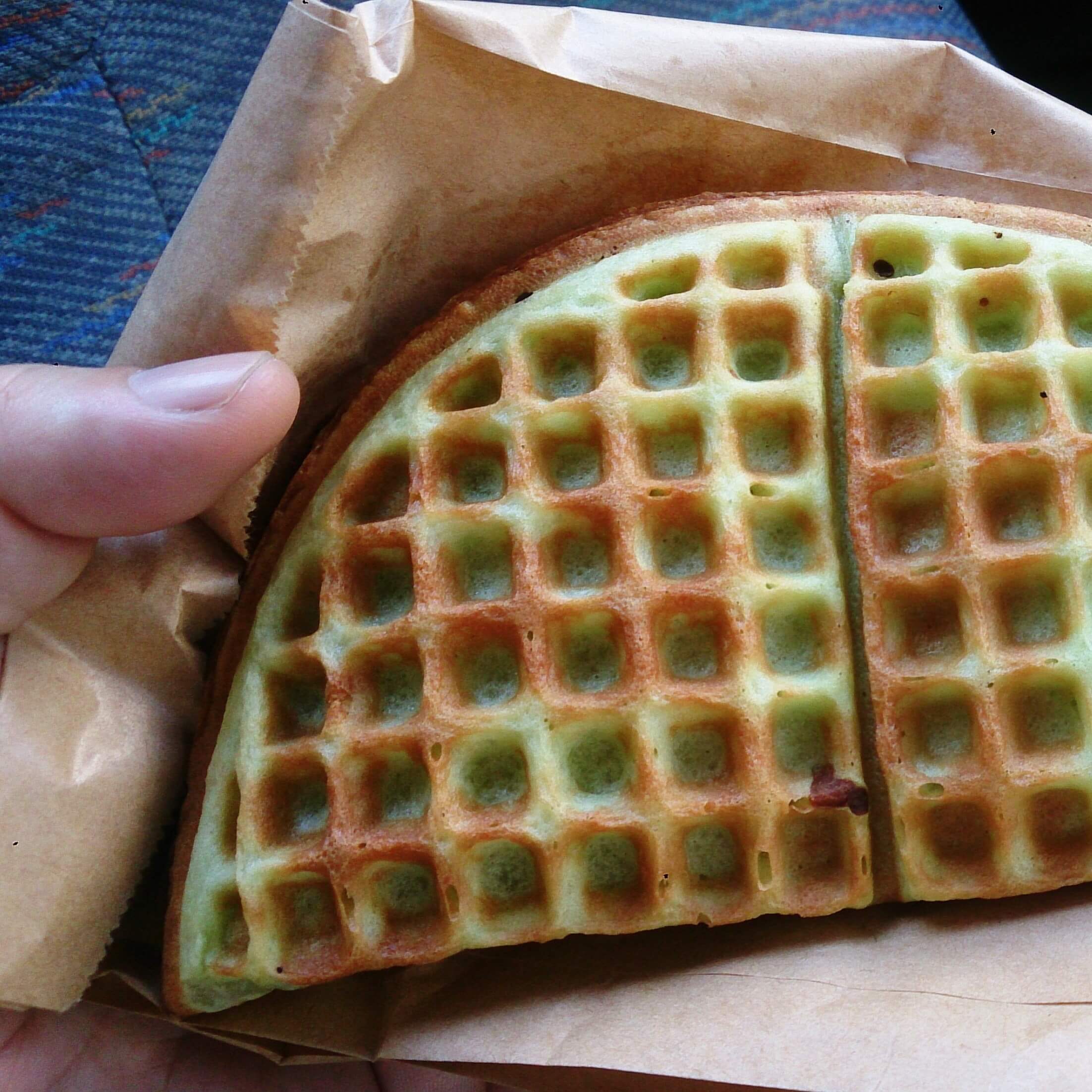 Pandan Waffles