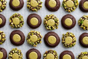 chocolate pistachio thumbprints Dessert Advisor