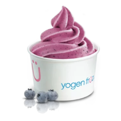 Blueberry frozen yogurt (Yogen Früz)