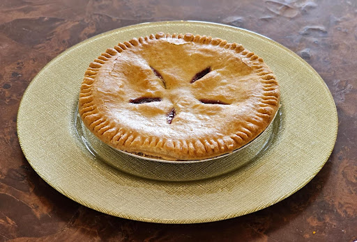 Double-crust cherry pie 