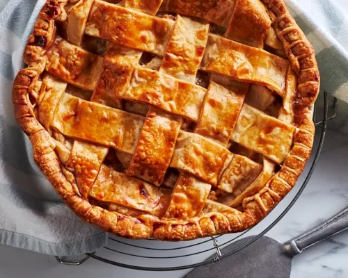 Apple pie with a lattice crust (Redpath)