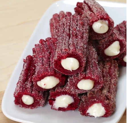 Red Velvet Churros (Tasty)