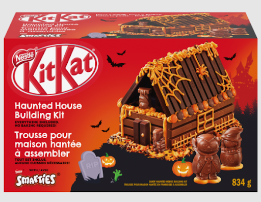 KitKat's Haunted House Building Kit is a must-try on the list of Halloween candies!