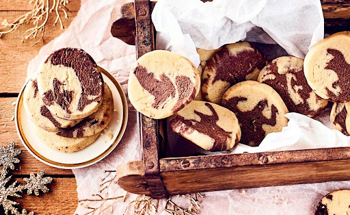 Marbled Heidesand cookies from Germany.